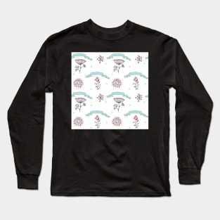 Elegance Seamless pattern with flowers Long Sleeve T-Shirt